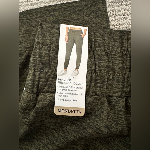Mondetta Women’s Melange Peached Jogger | Medium | Olive Green Night - Picture 9 of 10